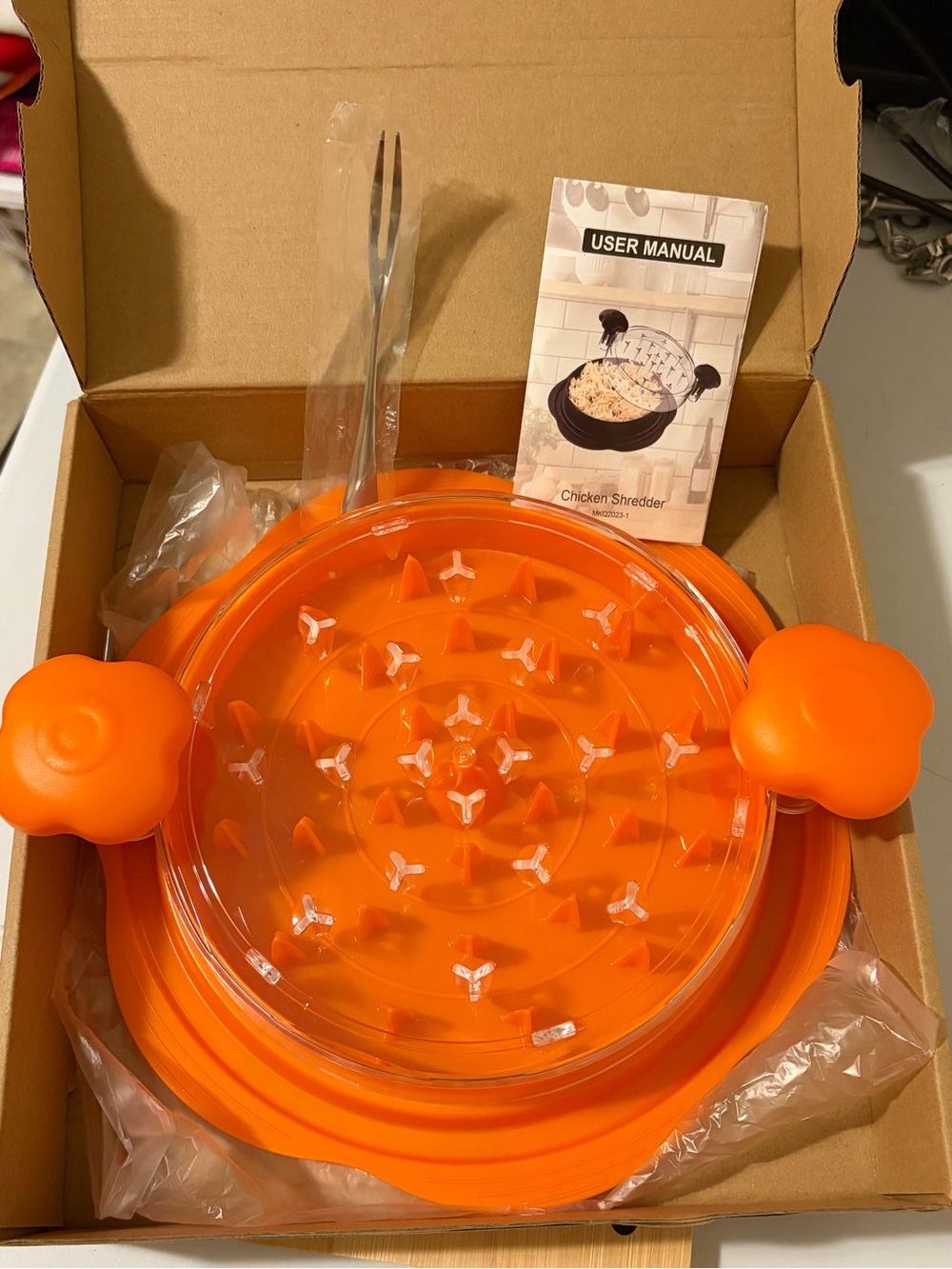 Orange Chicken Shredder Tool - Durable Kitchen Shredder